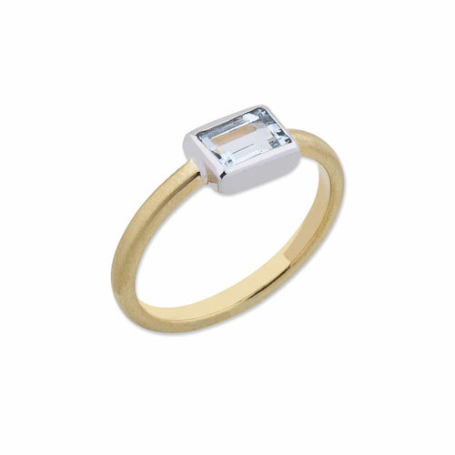 Love Band with Aquamarine by Lika Behar