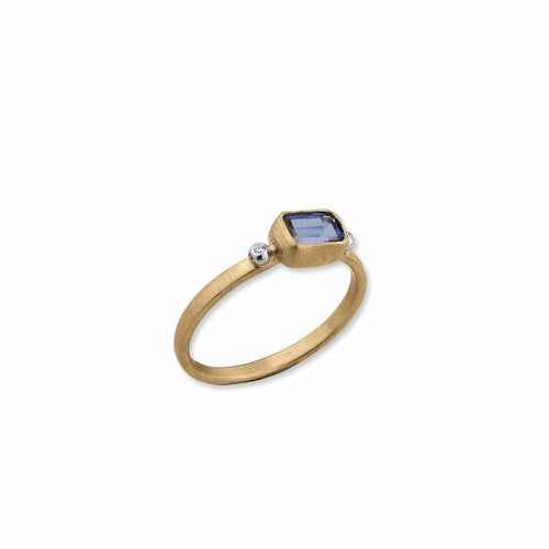 Love Tanzanite Ring with Diamond by Lika Behar