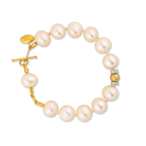 Lydia Pinkish Pearl Bracelet by Lika Behar