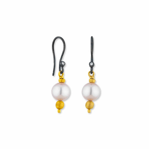 Lydia Pink Pearl Earrings by Lika Behar