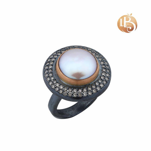 Peach Glow Lydia Ring by Lika Behar
