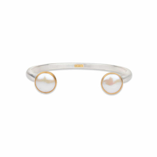 Lynne Pearl Gold, Silver and Diamond Bracelet by Lika Behar