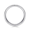 14K White Gold 6mm - Men's Wedding Band in Satin Finish - MBM0132-60W4JJJ-Gabriel & Co.-Renee Taylor Gallery