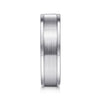 14K White Gold 6mm - Men's Wedding Band in Satin Finish - MBM0132-60W4JJJ-Gabriel & Co.-Renee Taylor Gallery