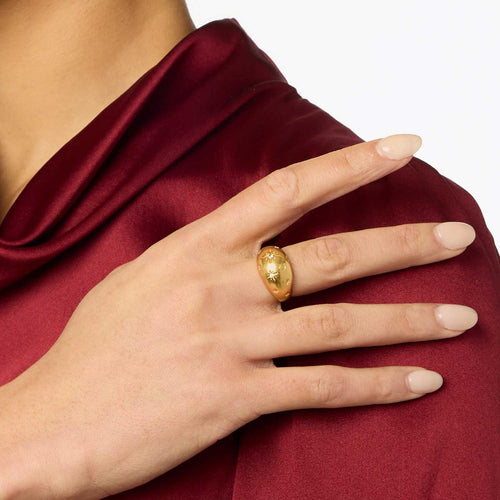 Luna Cubic Zirconia Ring - R215GCZ-Julie Vos-Renee Taylor Gallery
