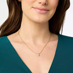 Pave Teardrop Delicate Necklace-Garnet - N595GGN00-Julie Vos-Renee Taylor Gallery