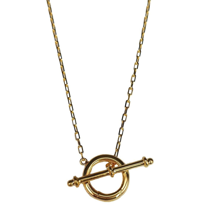 14K Gold Circle Toggle Necklace – M10081-Marika-Renee Taylor Gallery
