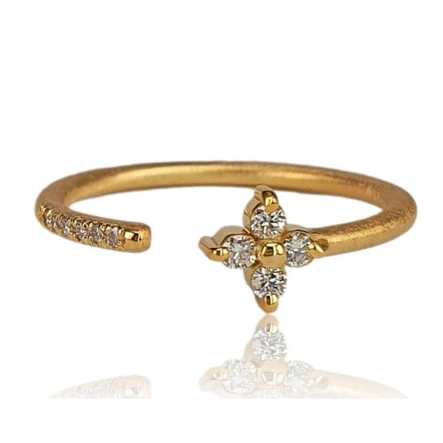 14K Gold Open Diamond Cluster Ring – M10189-Marika-Renee Taylor Gallery