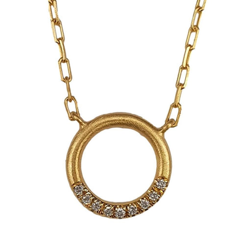 14K Yellow Gold and Diamond Necklace – M10201-Marika-Renee Taylor Gallery
