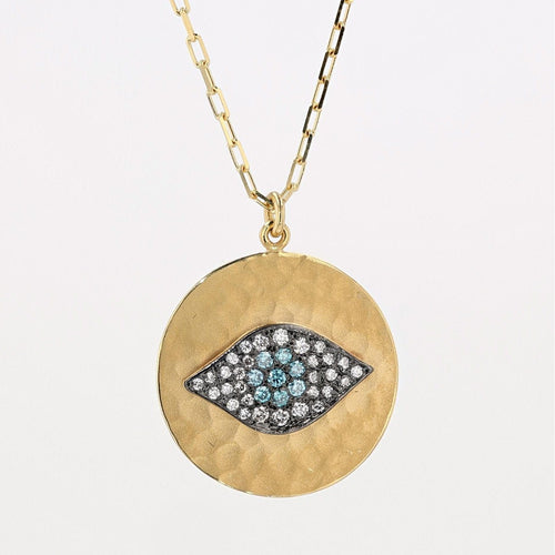 Marika 14K Gold Blue & White Diamond Necklace - M8598-Marika-Renee Taylor Gallery