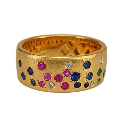 14K Gold, Sapphire & Diamond Ring - M8874-Marika-Renee Taylor Gallery
