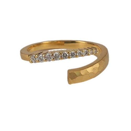 14K Gold Diamond Open Cuff Ring – M9255-Marika-Renee Taylor Gallery