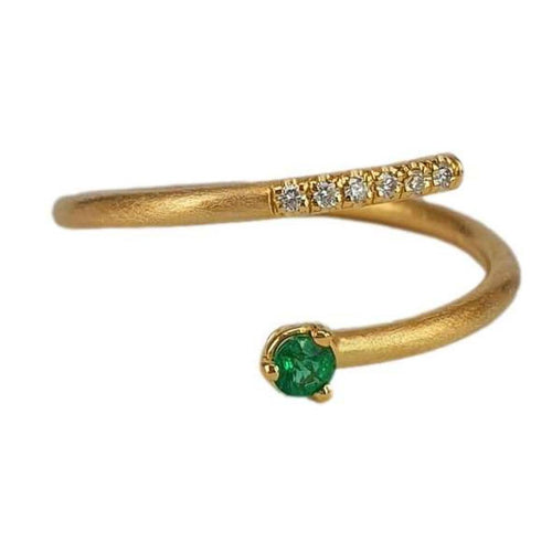 14K Gold and Diamond Peridot Ring - M9427-Marika-Renee Taylor Gallery