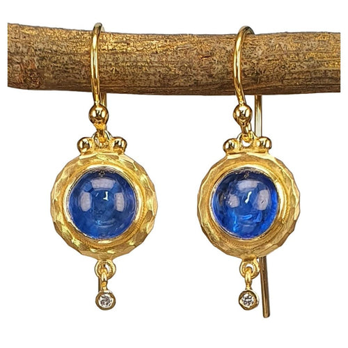 14K Gold Blue Kyanite Drop Earrings – M9889-Marika-Renee Taylor Gallery