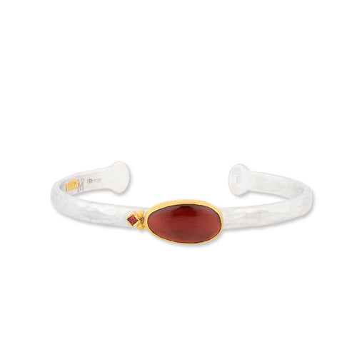 Mara Garnet Bracelet with Sapphire by Lika Behar