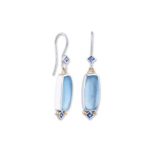 Moondance Earrings with Blue Topaz & Sapphire by Lika Behar