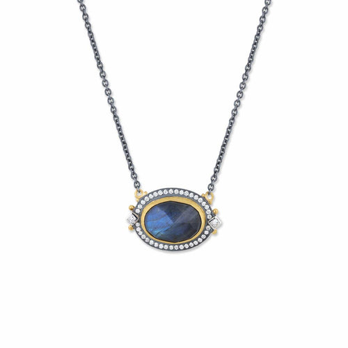 Moondance Necklace with Labradorite & Diamond by Lika Behar