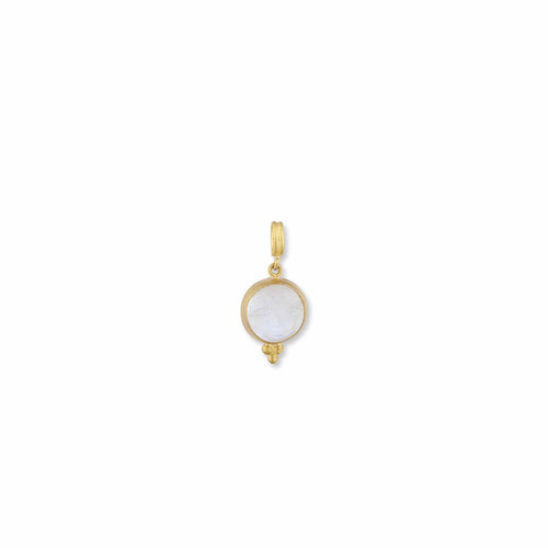 Moonface Rainbow Moonstone Pendant by Lika Behar