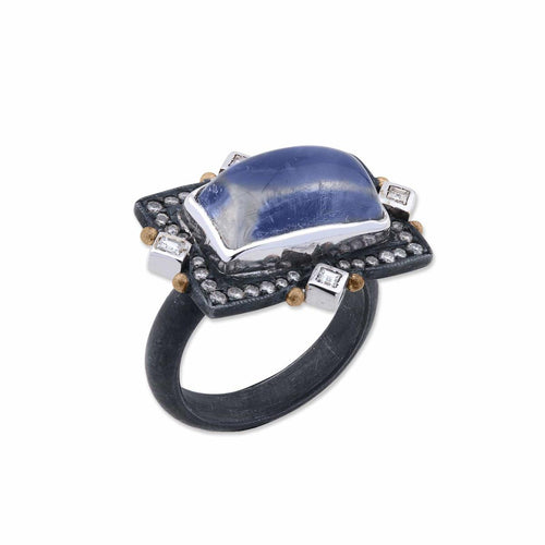 Moondance Ring with Diamond by Lika Behar