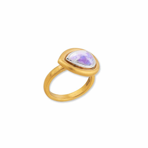 Moondance Pear Shape Moonstone Ring by Lika Behar
