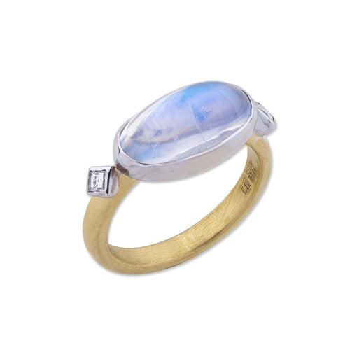Moondance Ring with Diamond by Lika Behar