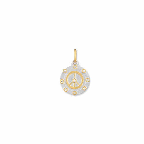 Peace Medallion with Diamonds-gsild by Lika Behar