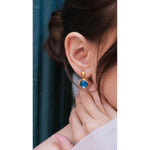 Mare Nostrum Earrings with Blue Topaz by Lika Behar