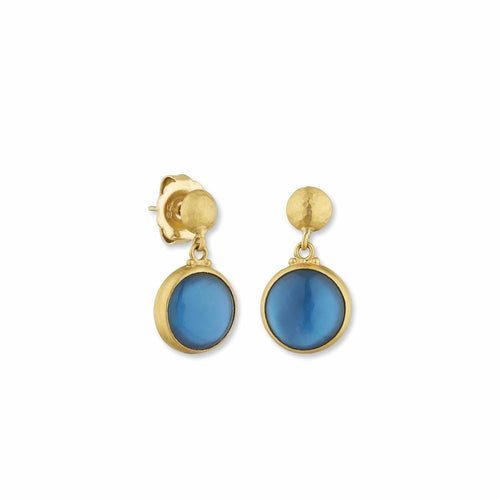 Mare Nostrum Earrings with Blue Topaz by Lika Behar