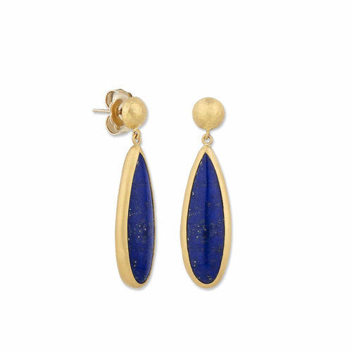 Modern Earrings with Lapis by Lika Behar