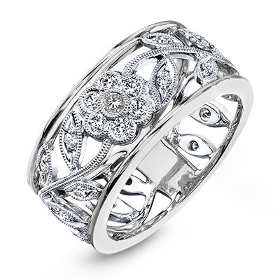 18k White Gold Diamond Ring - MR1000-W-Simon G.-Renee Taylor Gallery