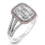 18K White & Rose Gold Round Diamonds Ring - MR2627-WR-Simon G.-Renee Taylor Gallery