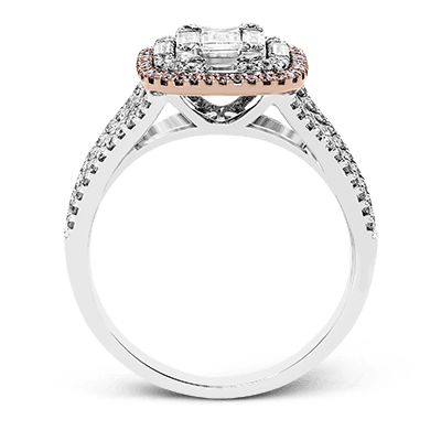 18K White & Rose Gold Round Diamonds Ring - MR2627-WR-Simon G.-Renee Taylor Gallery