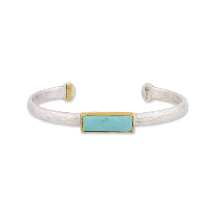 My World Tq Open Bracelet with Turquoise Kingman by Lika Behar