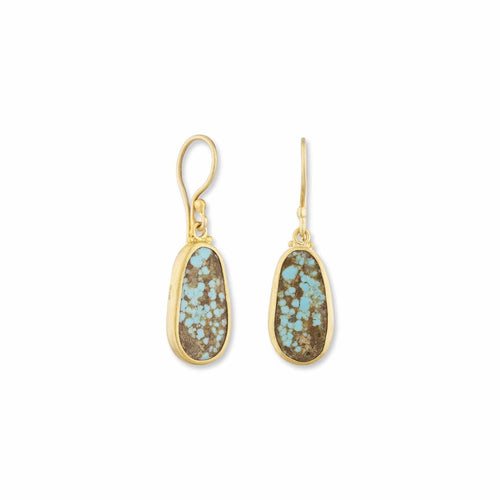 My World Earrings with Turquoise by Lika Behar