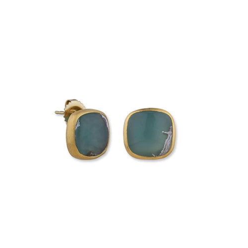 My World Earrings with Aquaprase by Lika Behar