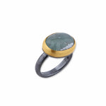 My World Oval Aquaprase Ring by Lika Behar