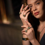 My World Round Aquaprase Ring by Lika Behar