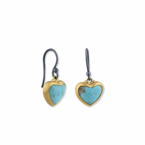 My Love Earrings with Turquoise Kingman by Lika Behar