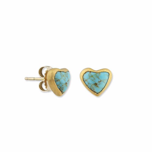 My Love Earrings with Turquoise Kingman by Lika Behar