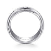 14K White Gold Diamond Men's Wedding Ring in Satin Finish - MR15675W44JJ-Gabriel & Co.-Renee Taylor Gallery
