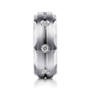 14K White Gold Diamond Men's Wedding Ring in Satin Finish - MR15675W44JJ-Gabriel & Co.-Renee Taylor Gallery