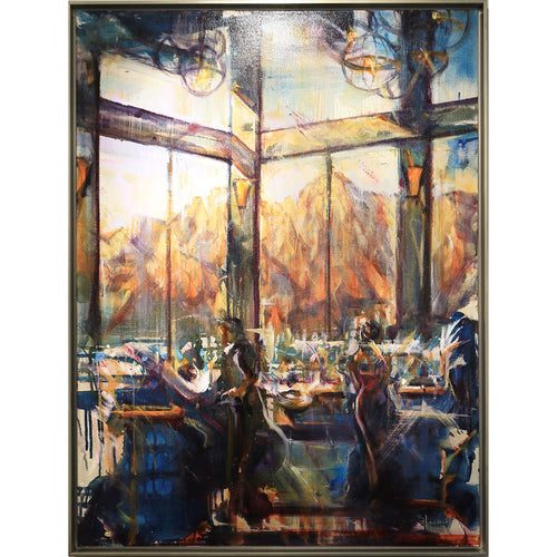 "Mariposa in Rust, Turquoise, and Gold"-Stuart Yankell-Renee Taylor Gallery