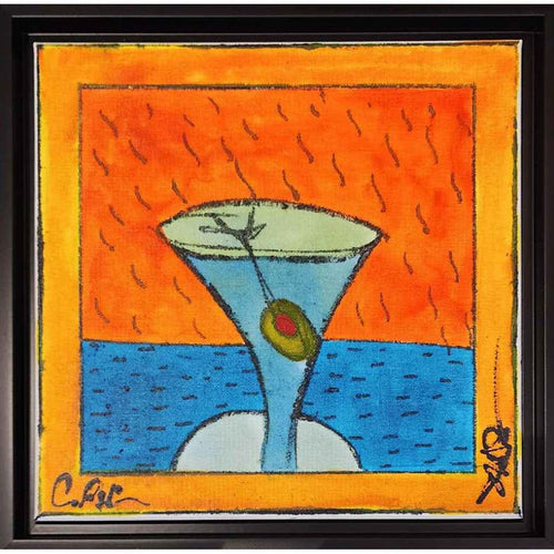 "Martini - Teal"-Colors Artworks-Renee Taylor Gallery