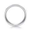 14K White Gold 7mm - Men's Wedding Band in Satin Finish - MBL0143-70W4JJJ-Gabriel & Co.-Renee Taylor Gallery