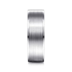 14K White Gold 7mm - Men's Wedding Band in Satin Finish - MBL0143-70W4JJJ-Gabriel & Co.-Renee Taylor Gallery