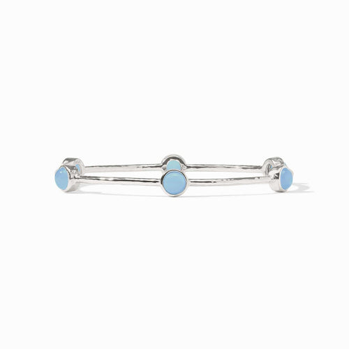 Milano Chalcedony Blue Luxe Bangle - BG047SCA-Julie Vos-Renee Taylor Gallery