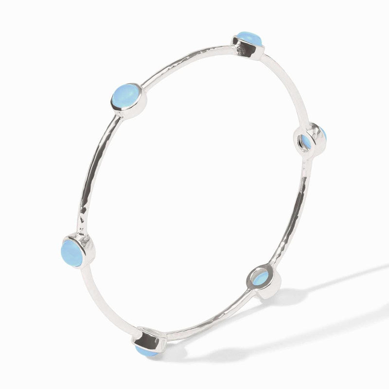 Milano Chalcedony Blue Luxe Bangle - BG047SCA-Julie Vos-Renee Taylor Gallery