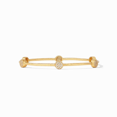 Milano Luxe Pavé Bangle - BG047GPCZ-Julie Vos-Renee Taylor Gallery