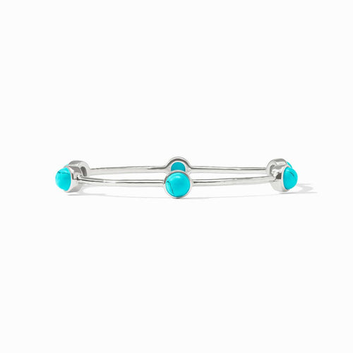 Milano Luxe Bangle-Turquoise Blue - BG047STQ-Julie Vos-Renee Taylor Gallery