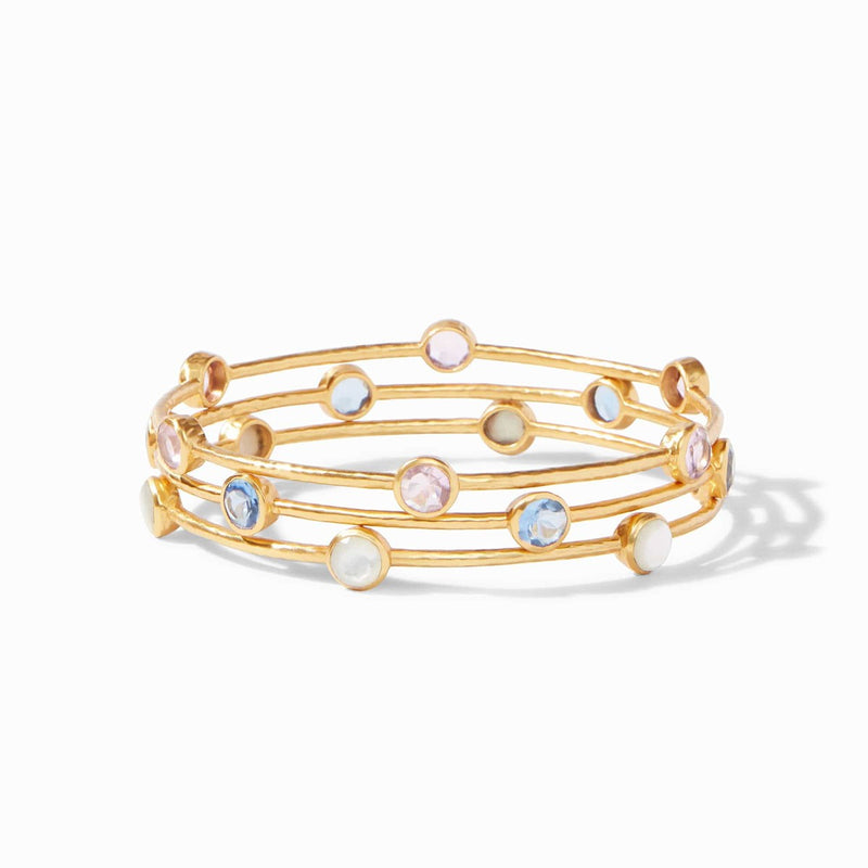 Milano Chalcedony Blue Bangle - BG047GCA-Julie Vos-Renee Taylor Gallery